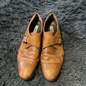 Joseph Abboud Double Monk genuine leather Men's dress shoes, 10D